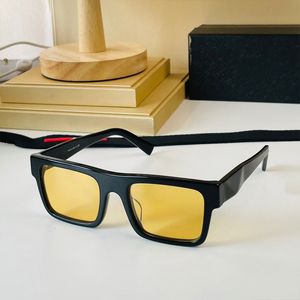 2022 Men lettering logo oversized Óculos de Sol Feminino Moda de Verão Óculos sensuais Quadrados Lentes Polarizadas SPR19WS Em uma viagem de negócios óculos de sol