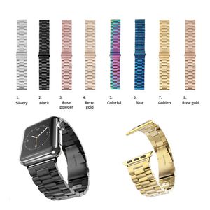 Stainless Steel Strap For Apple watch band 38mm 42mm Metal WatchBand 40mm 44mm Sport Bracelet for iWatch series 7/6/SE/5/4/3/2 41mm 45mm