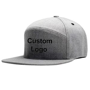 5 Paneller Kap 3D Işlemeli Metin Logosu Trucker Golf Tenis Hip-Hop Beş Adet Turist Takılmış Özel Snapback Beyzbol Şapka