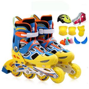 Röd justerbar inline hastighet skridskor skor hockey rullskridskor sneakers rullar kvinnor män rull för vuxna inline1