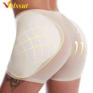 Velssut Women Butt Lifter Hip Enhancer Control Panties Body Shaper Fake Pad Foam Padded Underwear Plus Size Body Shapewear Y220311