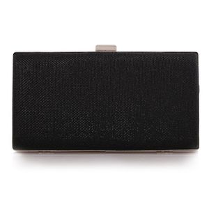 Female Evening Banquet Clutch Bag Chain Square Hard Shell Wallet for Women Shoulder Luxury Purses