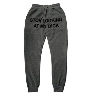 Erkek Pantolon Erkek Joggers Casual Stop Benim Dick Sweatpants Hip Hop Baskı Yüksek Bel Pantolon Streetwear Hippi