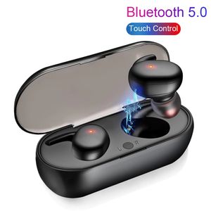 Y30 TWS 4 Bluetooth 5.0 Kulaklık Mini Kablosuz Kulakiçi Dokunmatik Kontrol Spor Kulak Stereo Akülü Kulaklık Cep Telefonları Kulaklıklar Için