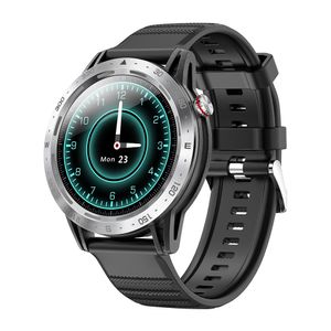 2021 Ny Smart Watch Black Vattentät Mens Sport Klockor Touch Screen Multifunction Hanbelson