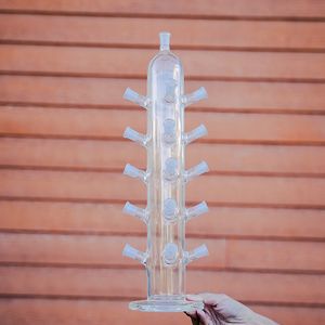 19 Inch Quartz Banger Display 15pcs 14mm Female Joint Oil Dab Rigs For Glass Bongs Terp Pearls Smoking Accessories