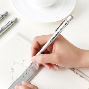 ドイツStaedtler 925 25金属機械鉛筆1.3mmシルバープロの製図鉛筆2.0mm建築デザイン文房具Y200709