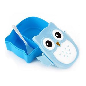 Kitchen storage Bento Boxes Cartoon Owl Lunch Food Fruit Container Portable Box children gifts