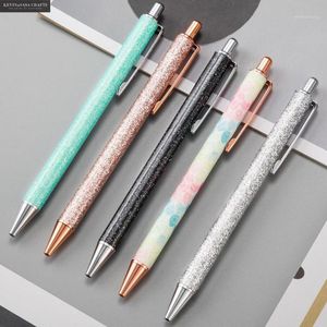 Ballpoint Pens 1pc Rainbow Glitter Gel Stuctory Cationalery Качественные поставщики офиса и школьные принадлежности 1 Инструменты1