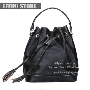 Genuine Leather Bucket Bag High Quality EFFINI Women Fashion Luxurys Designers Shoulder Bag Handbag Purse Presbyopic Shopping Crossbody Bag