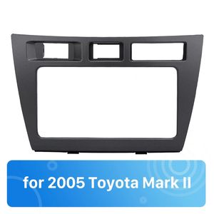 CD Panel Audio Player Trim Install Frame Dashboard For 2005 Toyota Mark II 202*102mm Dark Grey 2DIN Car Stereo Fascia DVD