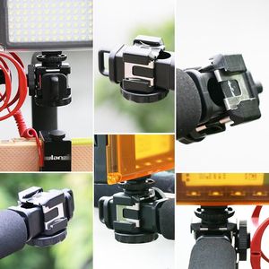 Freeshipping U-Grip Triple Shoe Mount Video Action stazbilizer Handle Grip Rig for Canon Sony DSLR Camera,for iPhone 7 Huawei Smartphone