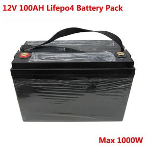 Capacidade Li Li Bateria 12 V 100ah Lifepo4 À Prova D 'Água Recarregável Lithium Rion Bateria para Motor Reboque ou iate
