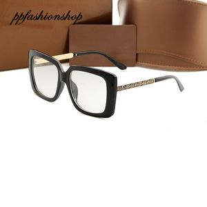 Flat Light Men Square Solglasögon Luxury Designer Kvinnor Svart Sun Glasögon Retro Sköldpadda Glasögon PPFashionShop