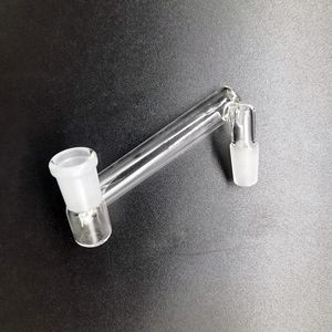 Adattatore a discesa in vetro per narghilè 14mm 18mm Giunto maschio a Femlae Adattatori a discesa per Recycler Ash Catcher Dab Oil Rigs Bong ad acqua