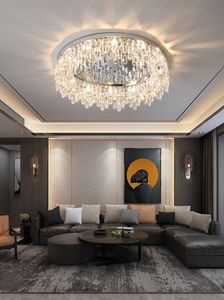 2021 novo lustre de teto moderno cromo para sala de estar quarto redondo led chandelier para cozinha decoração de casa iluminação interior