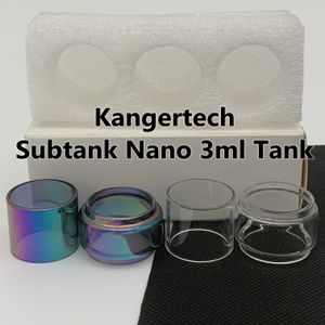 KangerTech Kanger Bag Subtank Nano 3ML Tank Normal Tube Clear Replacement Glass Tube Standard 3 st/Box Retail -paket
