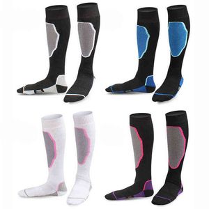 Neue Hohe Qualität Männer Baumwolle Ski Socken Frauen Dicker Warme Outsport Sport Socken Wandern Skifahren Snowboarden Socken Thermosocks Y1222