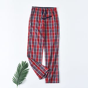 Wiosna i jesień mężczyźni moda szczupłe wielokolorowe nadruk elastyczne talii bawełniane spodnie salonowe męskie modne spośród rozmiarów