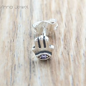 Pandora Me Link Serisi Hamsa Hand Single Stud Küpe Takı 925 STERLING Gümüş Kadınlar Logo Ale Bangle Hediye ile Kötü Pandora Hediye 298548C01