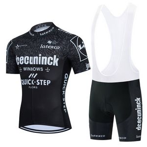 2022クイックステップサイクリングチームジャージーバイクショーツセットROPA CICLISMOメンズMTB夏の自転車マイヨートボトム服