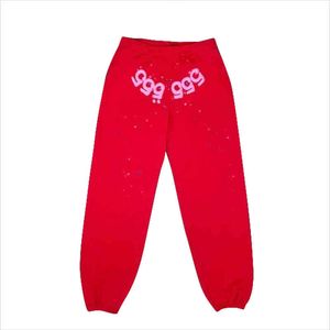 Alta qualidade Sp5der 555555 Angel Number moda moletom masculino 1:1 calça feminina streetwear joggers calças com cordão