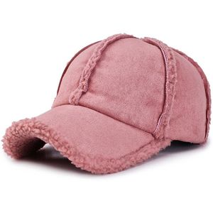 Wholesale suede dad hat for sale - Group buy Faux Suede Fleece Winter Dad Hat Women Mens Cap Brown Grey Pink Six Panel Baseball Cap Adjustable