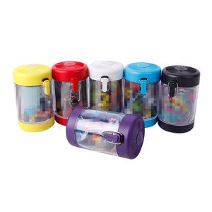 Multi-funzione Fumo Colorato Sigillo impermeabile Plastica Erba secca Tabacco Cono Portasigarette Custodia Stash USB Illuminazione a LED Serbatoio di stoccaggio Barattoli Corda sospesa DHL