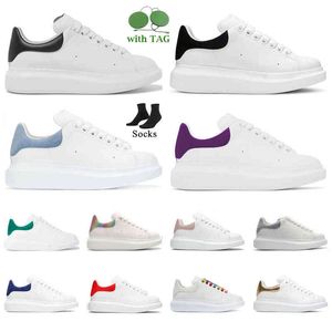 Topp kvalitet zapatos casuals plattform avslappnad sko chaussures décontraktées svart mocka läder gyllene regnbåge reflekterande sliver röd platt skateboarding storlek EU36-46