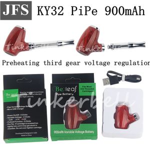 JFS KY32 Cigarette Tobacco Smoking Pipes Preheating third gear voltage regulation Pipe Variable Voltage 900mAh Battery Micro USB Charger
