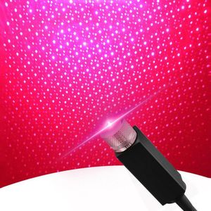 Mini LED Araba Çatı Yıldız Gece Işıkları Lazer Projektör Işık Araç İç Ortam Atmosfer Galaxy Lamba Dekorasyon USB Powered