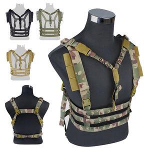 One Point Sling Vest Tactical Chest Rig Strap Sport all'aria aperta Airsoft Gear Camouflage Combat Assault Fucile multifunzione Corda per pistola NO06-022