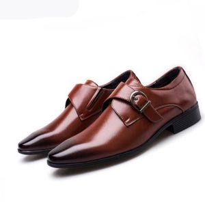 latest Men Dress Shoes Business Office Casual Driving Shoes Belt Buckle Men's flat Party Shoes 38-48