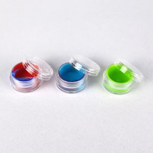 Other Smoking Accessories Acrylic & Silicone Portable stash Dab tool Oil Concentrate Wax Jars 5ML box Storage Container mini Jar