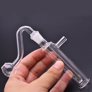 Bong con bruciatore a olio in vetro narghilè femmina tascabile Dhl gratuito per Dab Rigs Piccolo riciclatore raccogli cenere per pipa ad acqua con tubo per bruciatore a olio in vetro maschio da 10 mm