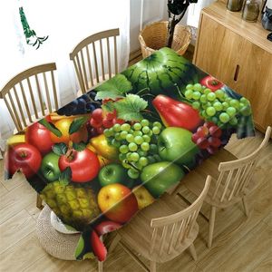 Kitchen Table cloth Round table cover rectangular Waterproof Vegetable and fruit Table Cabinet Cover Customized size Pillowcase LJ201223