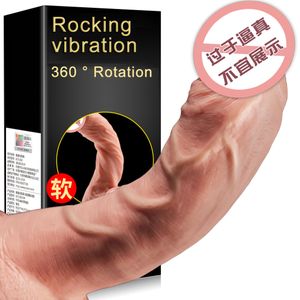 Big Dildo Vibrator Electric Vibrating Real Penis Suction Cup Dildo Sex Toys for Woman USB Charging Strapon Female Masturbation Y201118