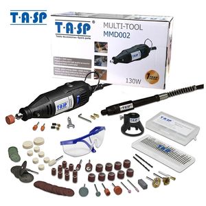 TASP 220V 130W Electric Mini Drill Set Rotary Tool Kit Variabel hastighet Engraver med 140pcs Tillbehör Bilagor 201225