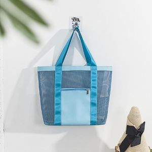 Kvinnors handväskor Casual Solid Color Shoulder Bag Summer Swimming Tote Återanvändbara kvinnliga shoppingstrandväskor