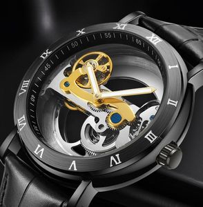 WLISTH Cinturino per orologio meccanico Orologio da uomo creativo con cintura luminosa impermeabile e impermeabile