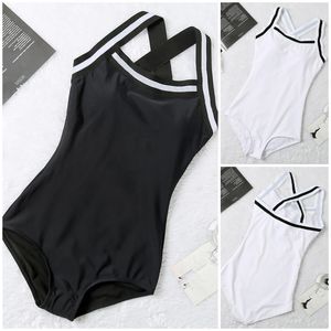 Women Black white One-piece Swimwear Bikini Set Push UpSwimsuit Bathing Suit Swimming Suit