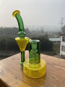 Glass hookah color oil drilling rig smoking pipe, 14mm joint factory direct price concessions