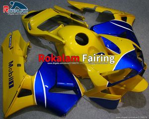 Kit carenature per Honda CBR 600 RR F5 2003 2004 CBR600RR 03 04 CBR600 2003 CBR 600 Giallo Blu Parti moto (stampaggio ad iniezione)