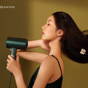 Wholesale green power box resale online - SOOCAS H5 Home Negative ion Hair Dryer High Power W Cold and s Air Van Gogh Joint Gift Box dark green a08