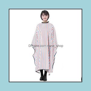 Hair Salon Care & Styling Tools Products Barber Hairdressing Gown With Snap Button Neck Finished Cape Anti Static Fashion Design Sell Stylis