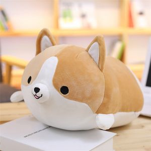 Corgi собака плюшевая игрушка милый мультфильм каваи фаршированные мягкие кукла подушки мальчиков девушки анти стресс подушка игрушки для детей детей 220222