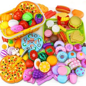 12- Cutting Fruit Vegetable Food Pretend Play Do House Toy Children's Kitchen Kawaii Educational Toys Gift for Girl Kids LJ201009