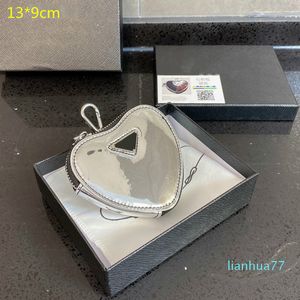 Дизайнер- мини-сердечная сумка для монеты кошельки женщины любят ключевые кошельки на молнии