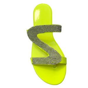 Nuovi sandali da donna con strass Pantofole firmate Sandalo piatto Pantofola in broccato floreale Infradito Pantofola causale da spiaggia a righe