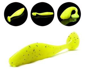 Nytt fiske mjuka bete locka swimbait 3.8g / 75mm 10st / mycket livlig gädda bass konstgjord jerkbait fiske efter gummi jig lätt shiner lockar